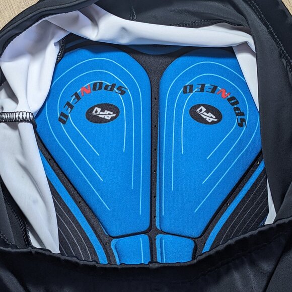 Sponeed Men's Sz L Large Compression Cycling Padded Bottom Pants Black Red - Picture 5 of 11